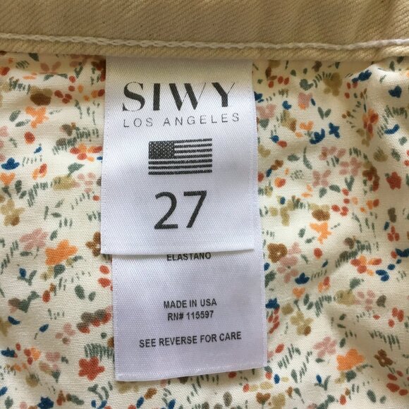 NWT Siwy Jean Womens Straight Leg Size 27 Lynn Milkshake Mid Rise Stretch   New - Picture 13 of 16